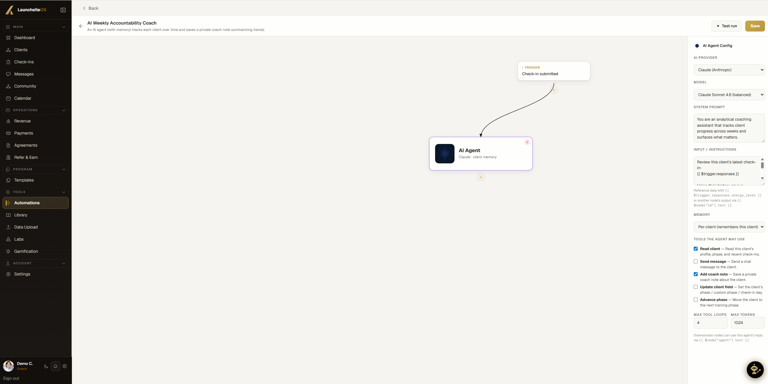 AI automation builder